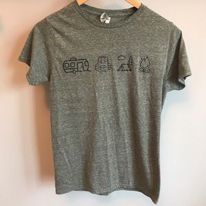 Olive green outdoors tee